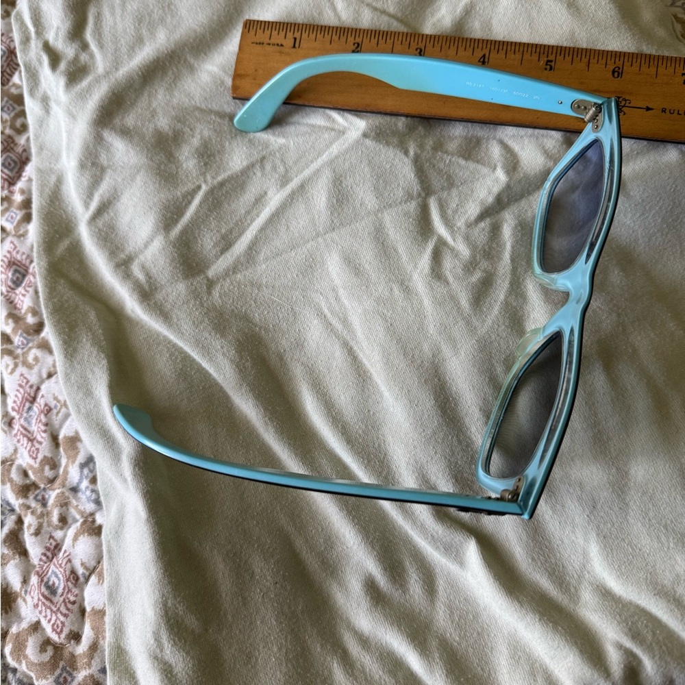 Ray Ban sunglasses black & turquoise - Picture 4 of 5